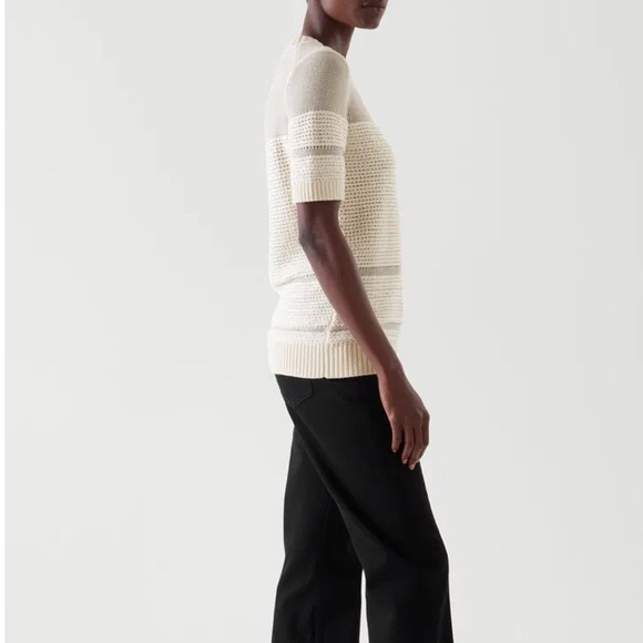 COS Knitted Short-Sleeve Textured Sweater - Picture 11 of 11